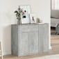 vidaXL Μπουφές Γκρι του Σκυροδέματος 88 x 30 x 70 εκ. από Μοριοσανίδα