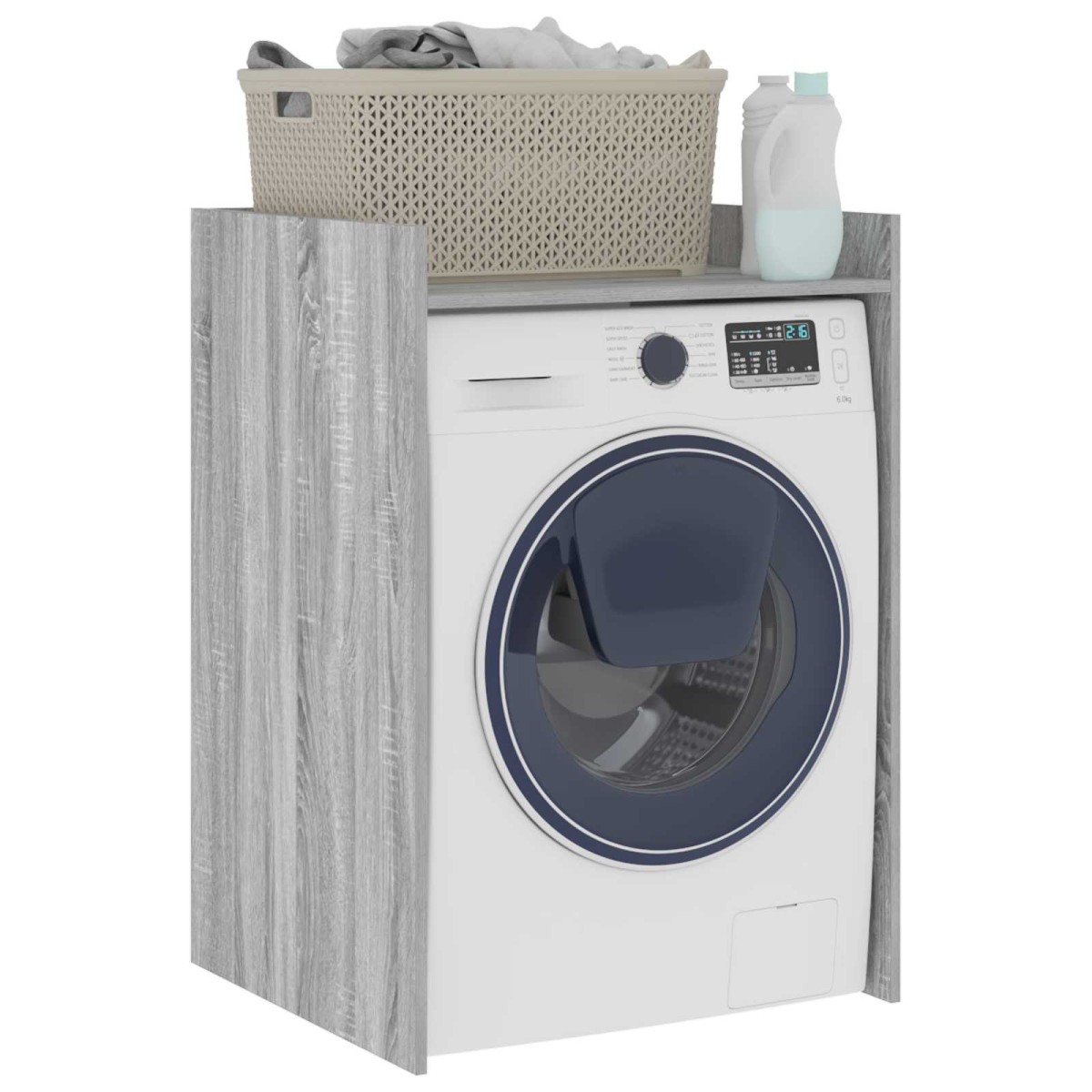 vidaXL Ντουλάπα Πλυντηρίου Γκρίζο Σονομα 67,5 x 62 x 97 εκ
