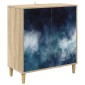 vidaXL Πλαϊνό γραφείο RAALTE Sonoma 69 x 33 x 75 εκ.