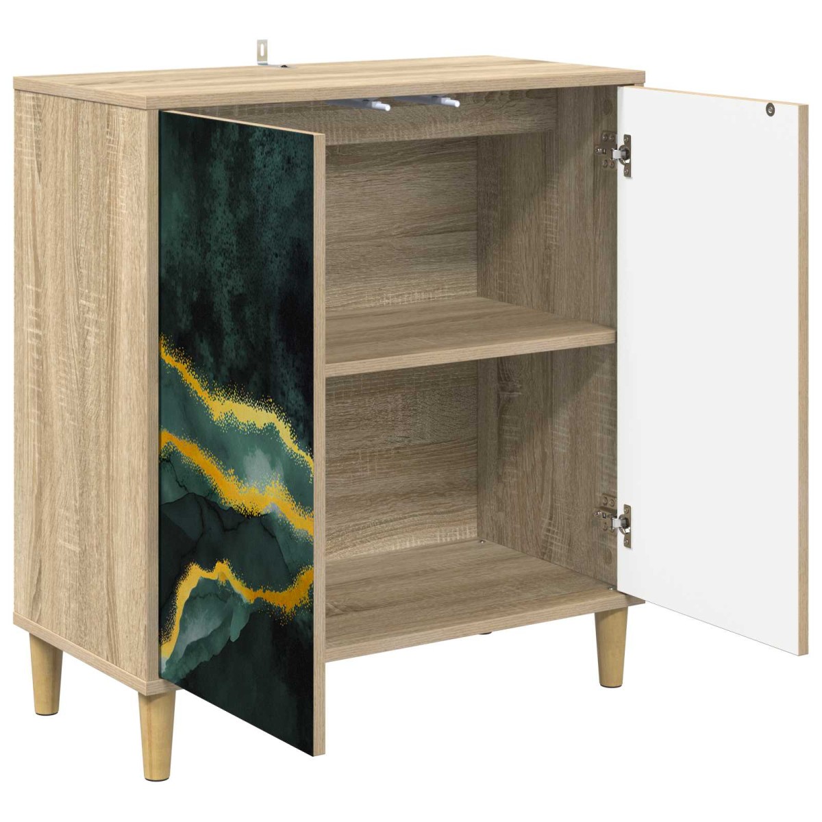 vidaXL Πλαϊνό γραφείο WIJHE Sonoma 69 x 33 x 75 εκ. Επεξεργασμένο Ξύλο
