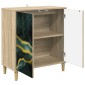 vidaXL Πλαϊνό γραφείο WIJHE Sonoma 69 x 33 x 75 εκ. Επεξεργασμένο Ξύλο