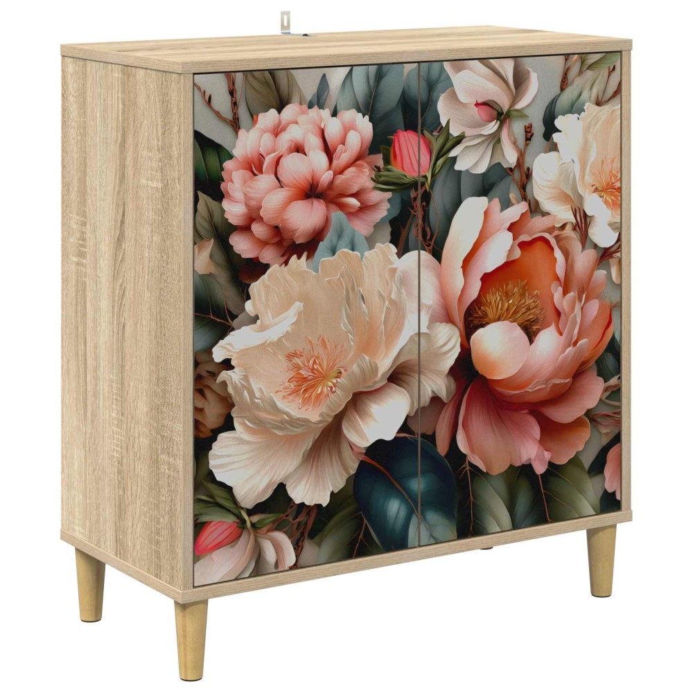 vidaXL Πλαϊνό γραφείο BORNE Sonoma 69 x 33 x 75 εκ. Επεξεργασμένο Ξύλο
