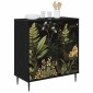 vidaXL Πλαϊνό γραφείο RHENEN Μαύρη Δρυς 69 x 33 x 76 εκ.