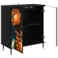 vidaXL Πλαϊνό γραφείο LOCHEM Μαύρη Δρυς 69 x 33 x 76 εκ.