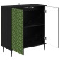 vidaXL Πλαϊνό γραφείο GELEEN Μαύρη Δρυς 69 x 33 x 76 εκ.