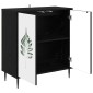 vidaXL Πλαϊνό γραφείο HANAU Μαύρη Δρυς 69 x 33 x 76 εκ.