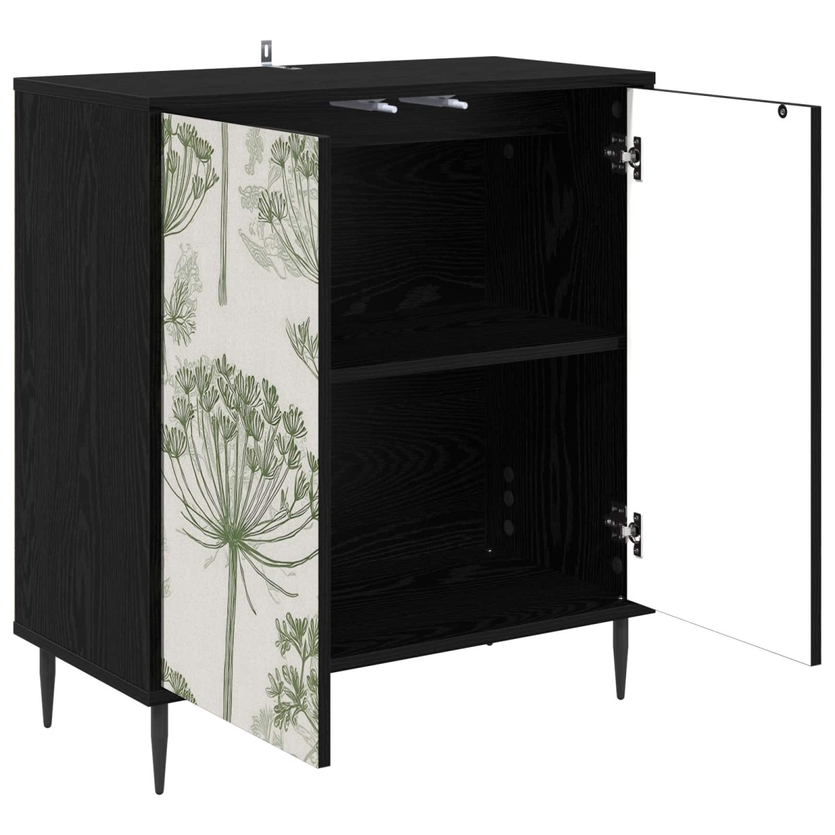 vidaXL Πλαϊνό γραφείο GOTHA Μαύρη Δρυς 69 x 33 x 76 εκ.
