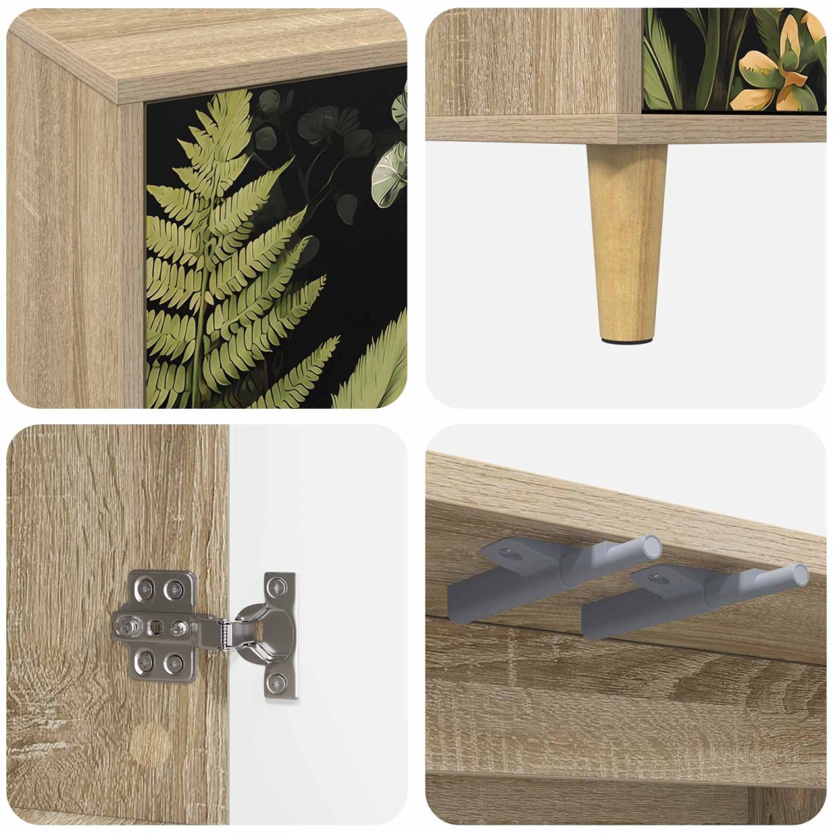 vidaXL Πλαϊνό γραφείο RHENEN Sonoma 102 x 33 x 75 εκ.