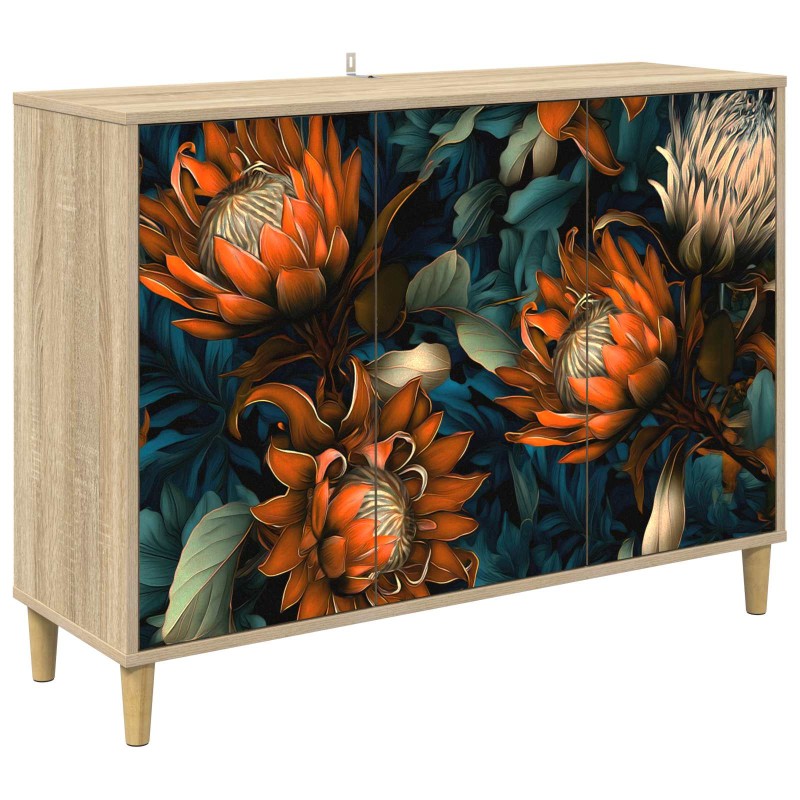 vidaXL Πλαϊνό γραφείο LOCHEM Sonoma 102 x 33 x 75 εκ.