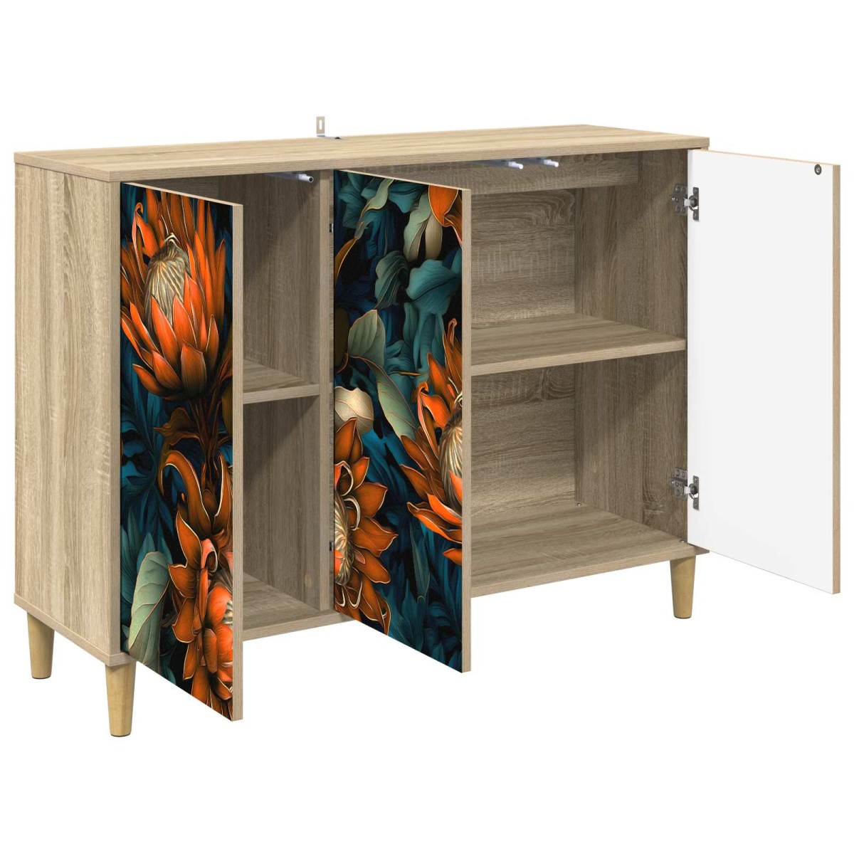 vidaXL Πλαϊνό γραφείο LOCHEM Sonoma 102 x 33 x 75 εκ.