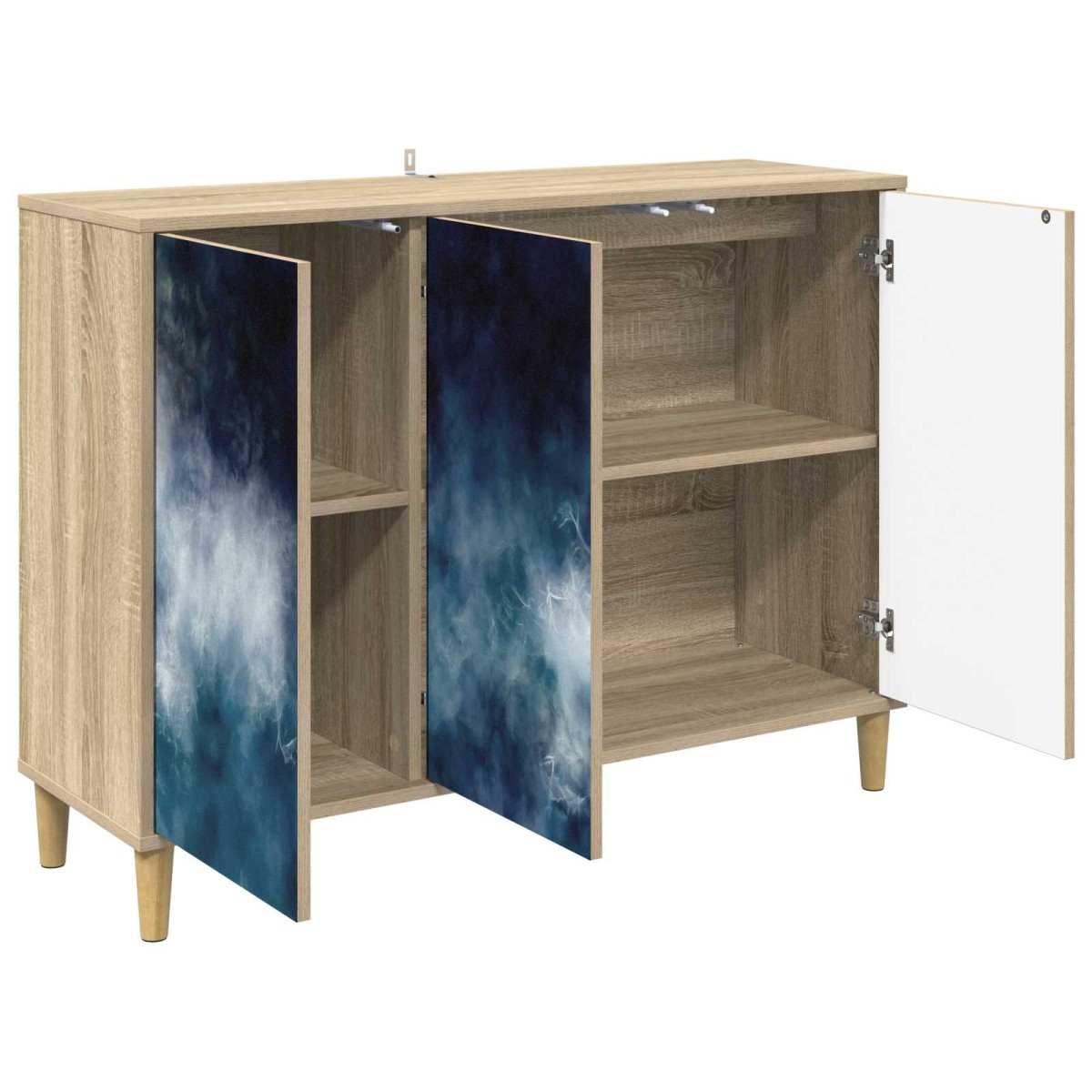 vidaXL Πλαϊνό γραφείο RAALTE Sonoma 102 x 33 x 75 εκ.