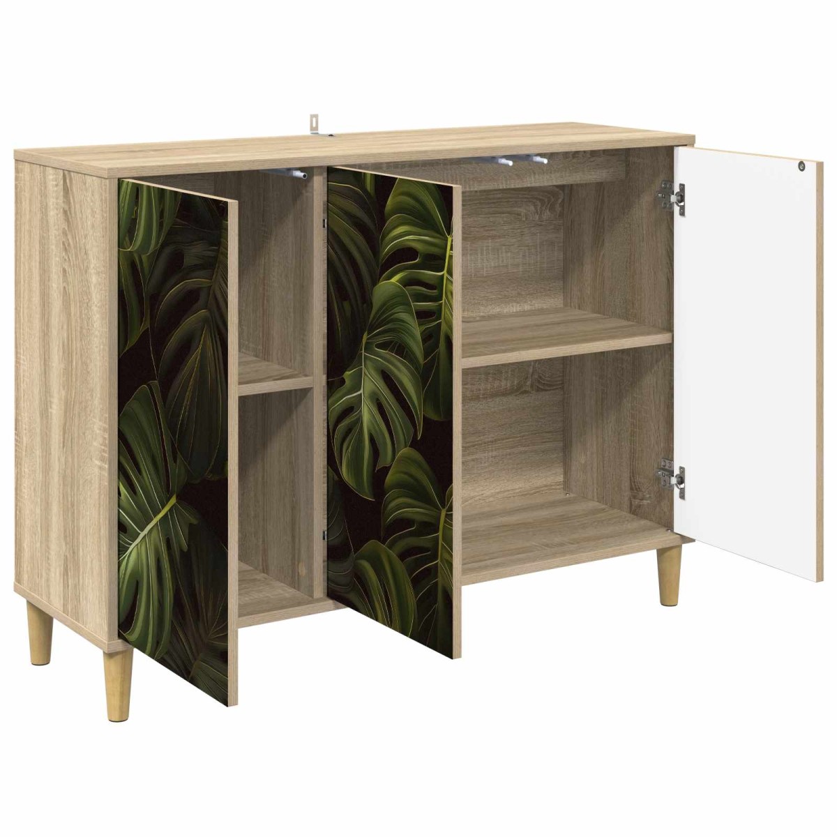 vidaXL Πλαϊνό γραφείο ELBURG Sonoma 102 x 33 x 75 εκ.