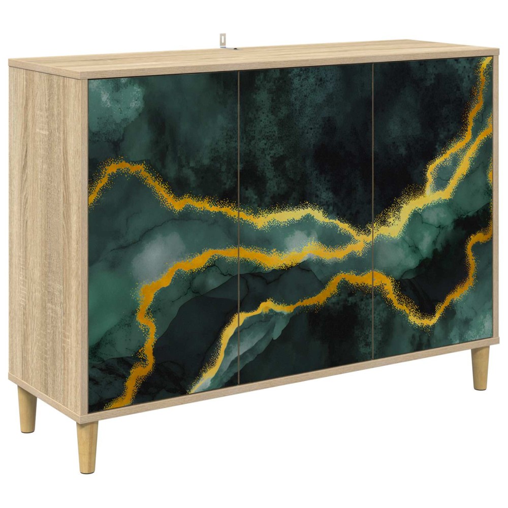 vidaXL Πλαϊνό γραφείο WIJHE Sonoma 102 x 33 x 75 εκ.