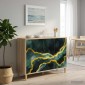 vidaXL Πλαϊνό γραφείο WIJHE Sonoma 102 x 33 x 75 εκ.