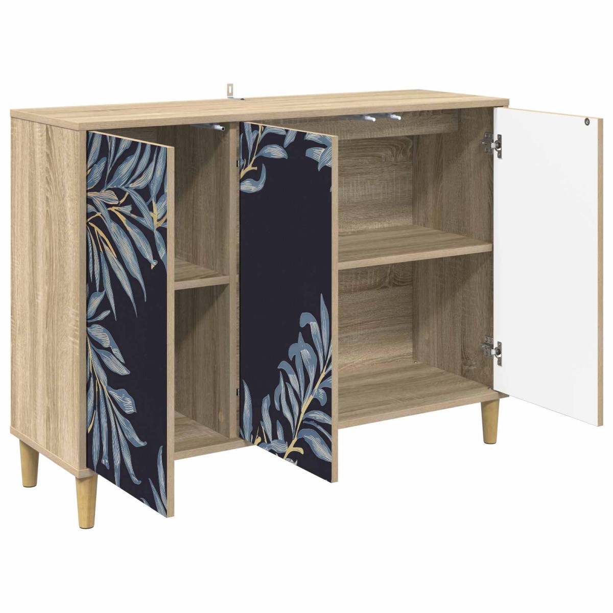 vidaXL Πλαϊνό γραφείο DOKKUM Sonoma 102 x 33 x 75 εκ.