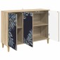vidaXL Πλαϊνό γραφείο DOKKUM Sonoma 102 x 33 x 75 εκ.