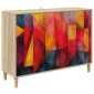 vidaXL Πλαϊνό γραφείο HEESCH Sonoma 102 x 33 x 75 εκ.