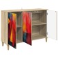vidaXL Πλαϊνό γραφείο HEESCH Sonoma 102 x 33 x 75 εκ.
