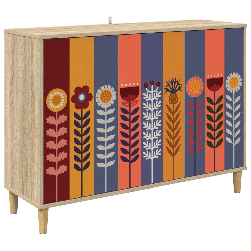 vidaXL Πλαϊνό γραφείο ESSEN Sonoma 102 x 33 x 75 εκ.