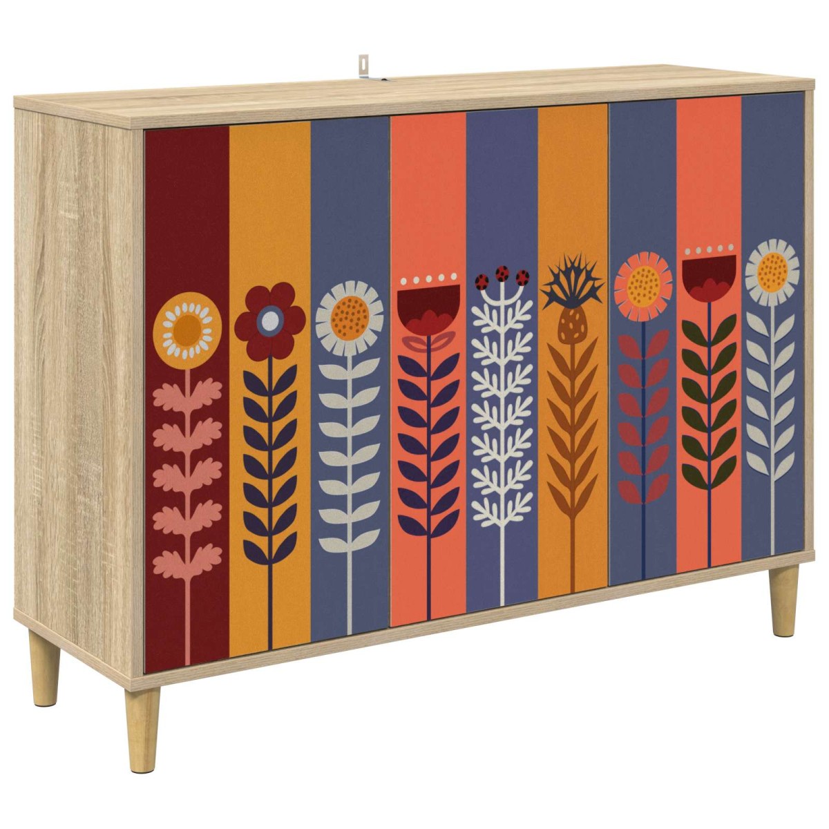 vidaXL Πλαϊνό γραφείο ESSEN Sonoma 102 x 33 x 75 εκ.