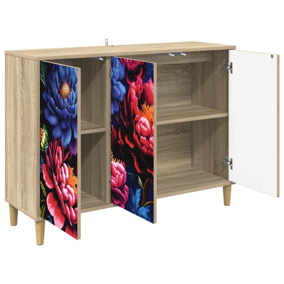 vidaXL Πλαϊνό γραφείο KIEL Sonoma 102 x 33 x 75 εκ. Επεξεργασμένο Ξύλο