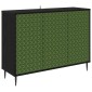 vidaXL Πλαϊνό γραφείο GELEEN Μαύρη Δρυς 102 x 33 x 76 εκ.