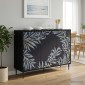 vidaXL Πλαϊνό γραφείο DOKKUM Μαύρη Δρυς 102 x 33 x 76 εκ.