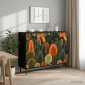 vidaXL Πλαϊνό γραφείο ZAANDAM Μαύρη Δρυς 102 x 33 x 76 εκ.