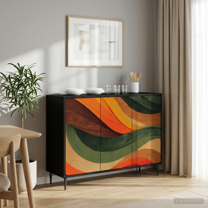vidaXL Πλαϊνό γραφείο BONN Μαύρη Δρυς 102 x 33 x 76 εκ.
