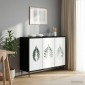 vidaXL Πλαϊνό γραφείο HANAU Μαύρη Δρυς 102 x 33 x 76 εκ.