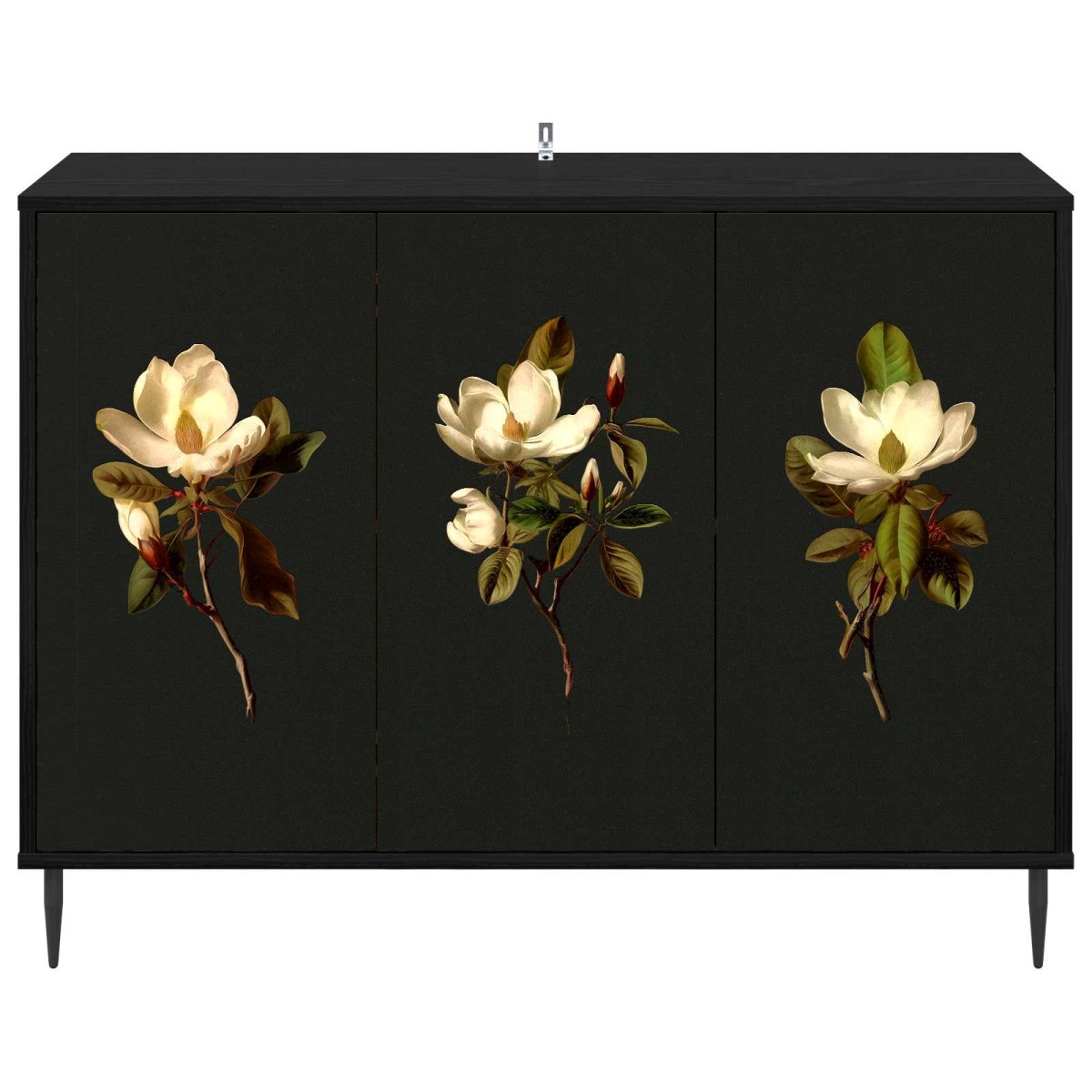 vidaXL Πλαϊνό γραφείο BREMEN Μαύρη Δρυς 102 x 33 x 76 εκ.