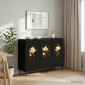 vidaXL Πλαϊνό γραφείο BREMEN Μαύρη Δρυς 102 x 33 x 76 εκ.