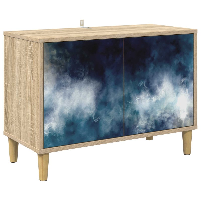vidaXL Ντουλάπι TV RAALTE 69 x 33 x 50 εκ. Sonoma Επεξεργασμένο Ξύλο