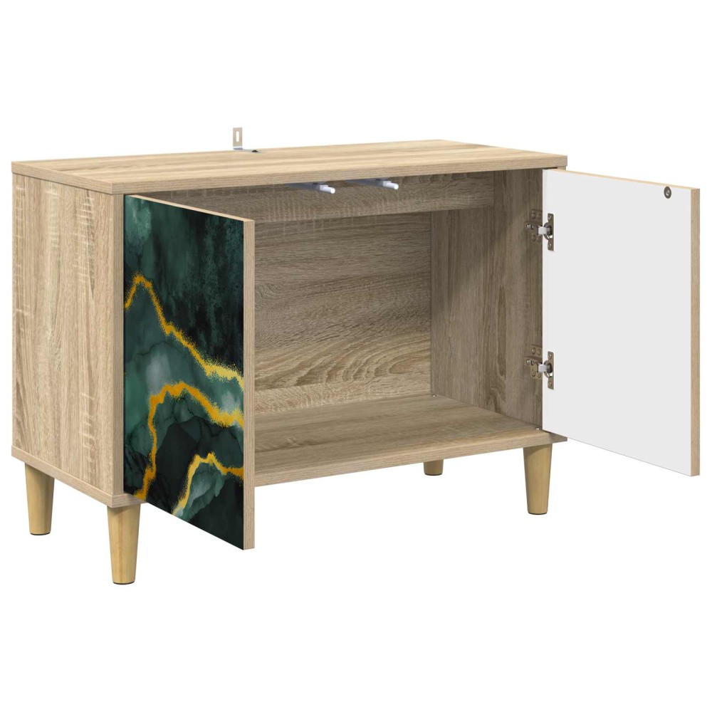 vidaXL Ντουλάπι TV WIJHE 69 x 33 x 50 εκ. Sonoma Επεξεργασμένο Ξύλο