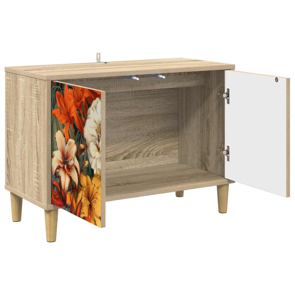 vidaXL Ντουλάπι TV GENNEP 69 x 33 x 50 εκ. Sonoma Επεξεργασμένο Ξύλο