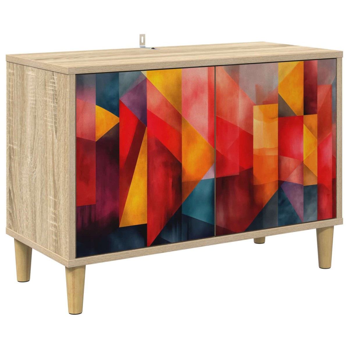 vidaXL Ντουλάπι TV HEESCH 69 x 33 x 50 εκ. Sonoma Επεξεργασμένο Ξύλο