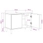 vidaXL Ντουλάπι TV ESSEN 69 x 33 x 50 εκ. Sonoma Επεξεργασμένο Ξύλο