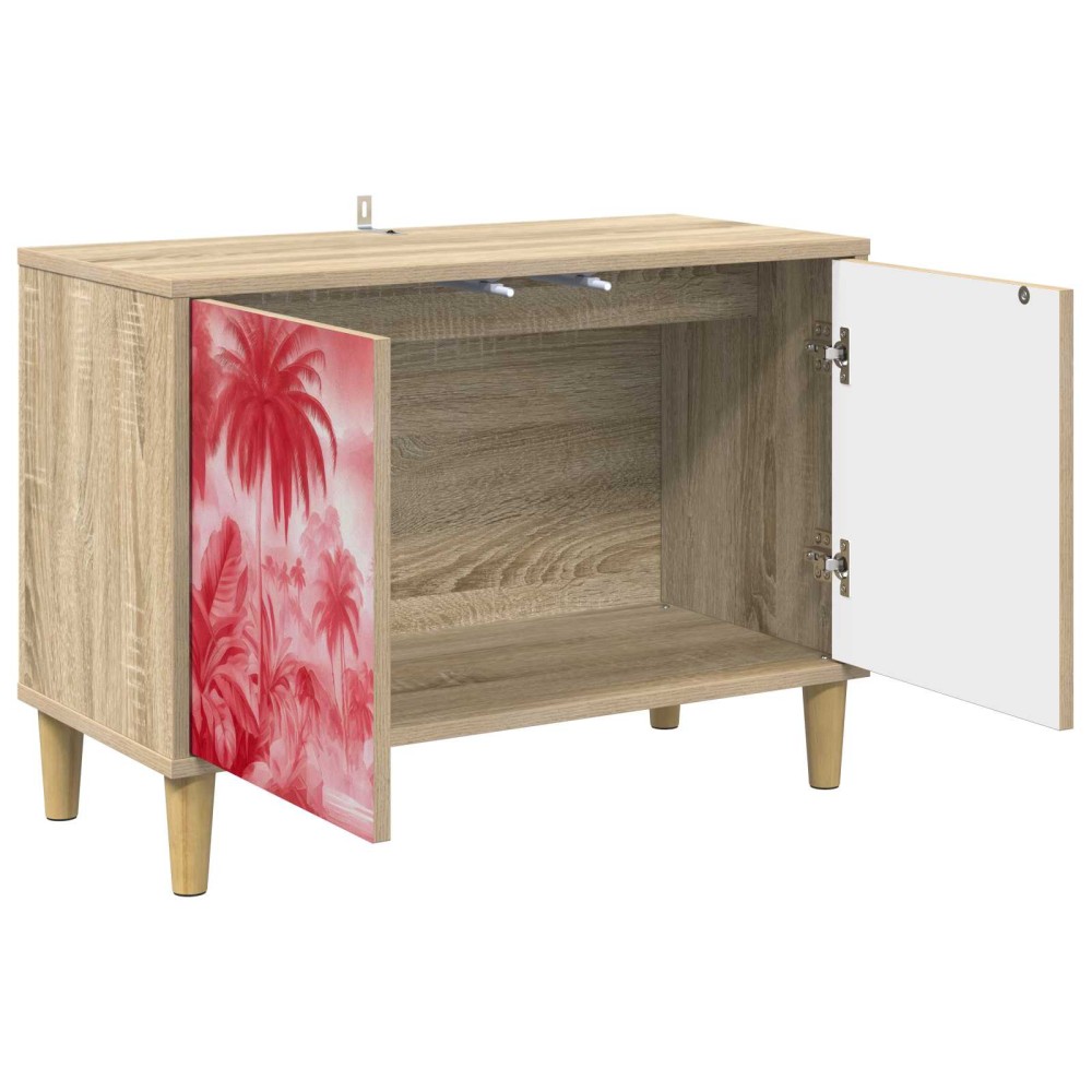 vidaXL Ντουλάπι TV AACHEN 69 x 33 x 50 εκ. Sonoma Επεξεργασμένο Ξύλο
