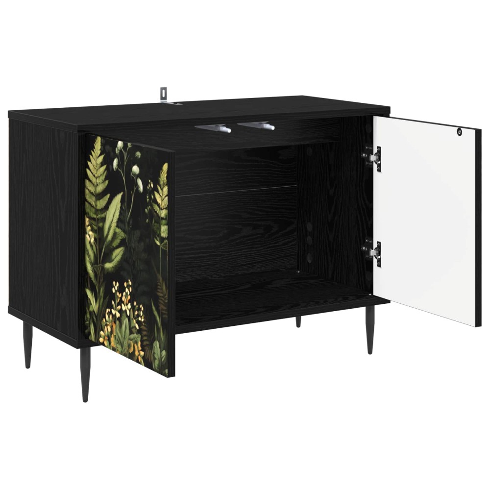vidaXL Ντουλάπι TV RHENEN 69 x 33 x 50,5 εκ. Μαύρη Δρυς