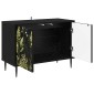 vidaXL Ντουλάπι TV RHENEN 69 x 33 x 50,5 εκ. Μαύρη Δρυς