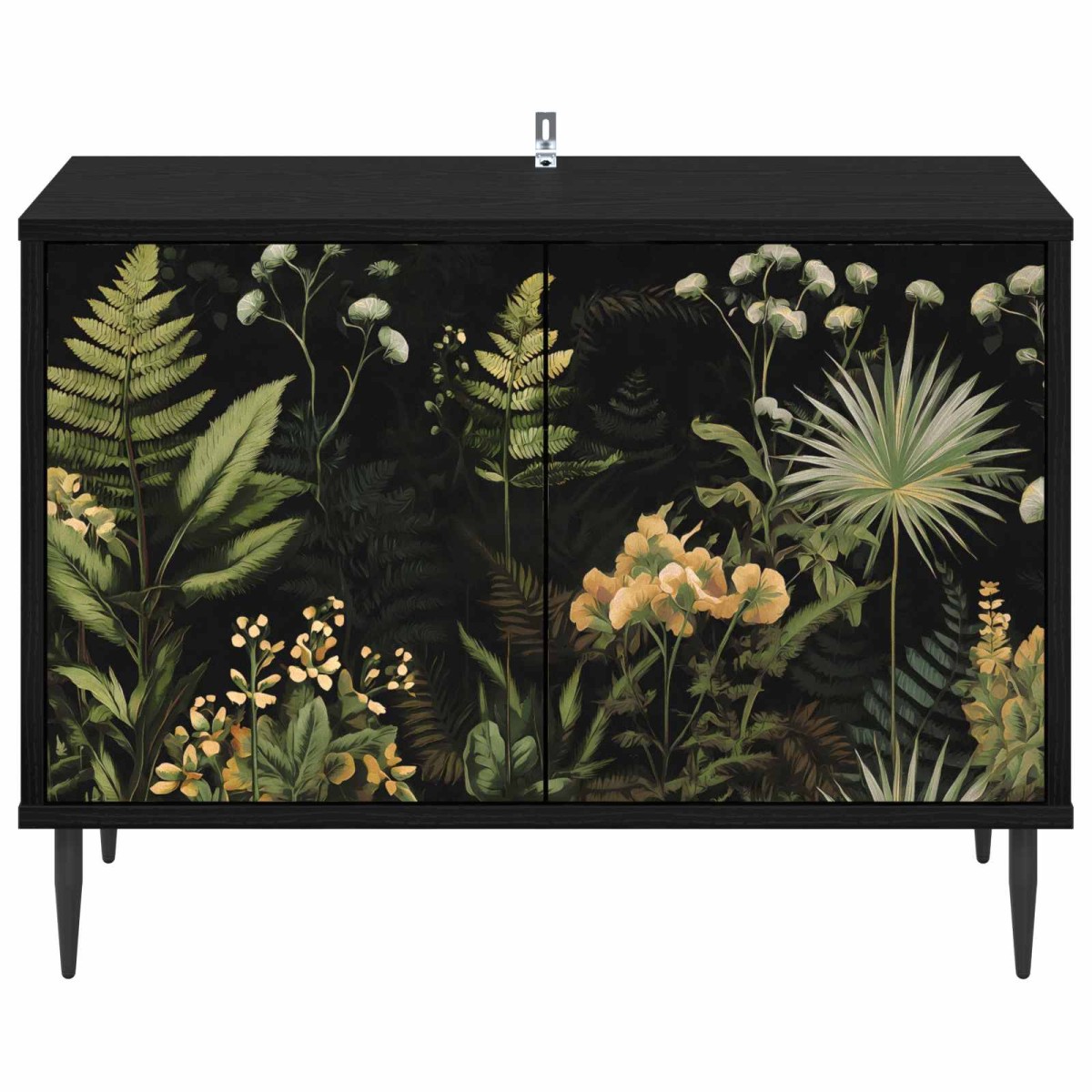 vidaXL Ντουλάπι TV RHENEN 69 x 33 x 50,5 εκ. Μαύρη Δρυς