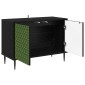 vidaXL Ντουλάπι TV GELEEN 69 x 33 x 50,5 εκ. Μαύρη Δρυς