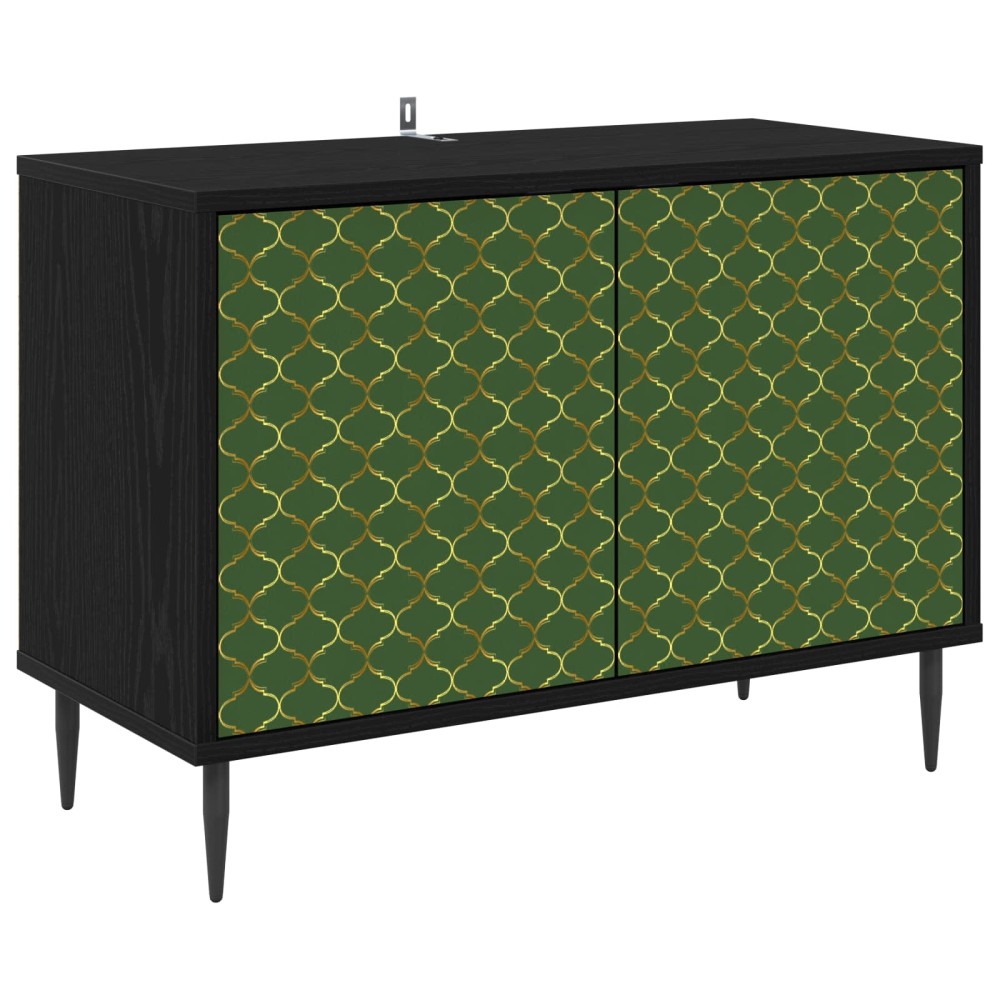 vidaXL Ντουλάπι TV GELEEN 69 x 33 x 50,5 εκ. Μαύρη Δρυς