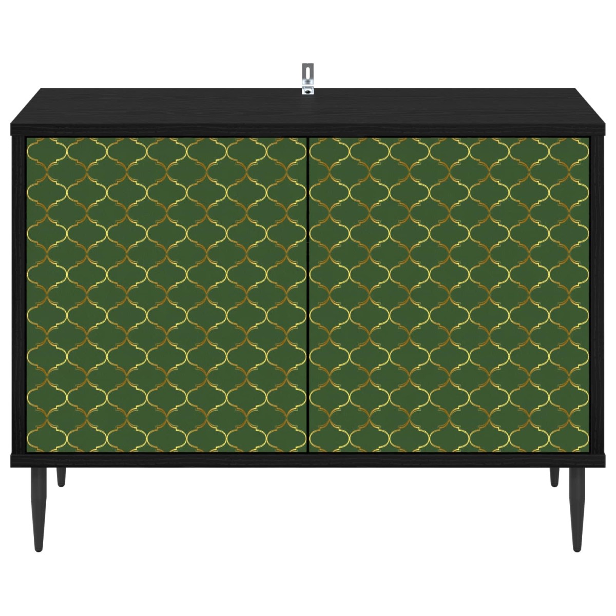 vidaXL Ντουλάπι TV GELEEN 69 x 33 x 50,5 εκ. Μαύρη Δρυς