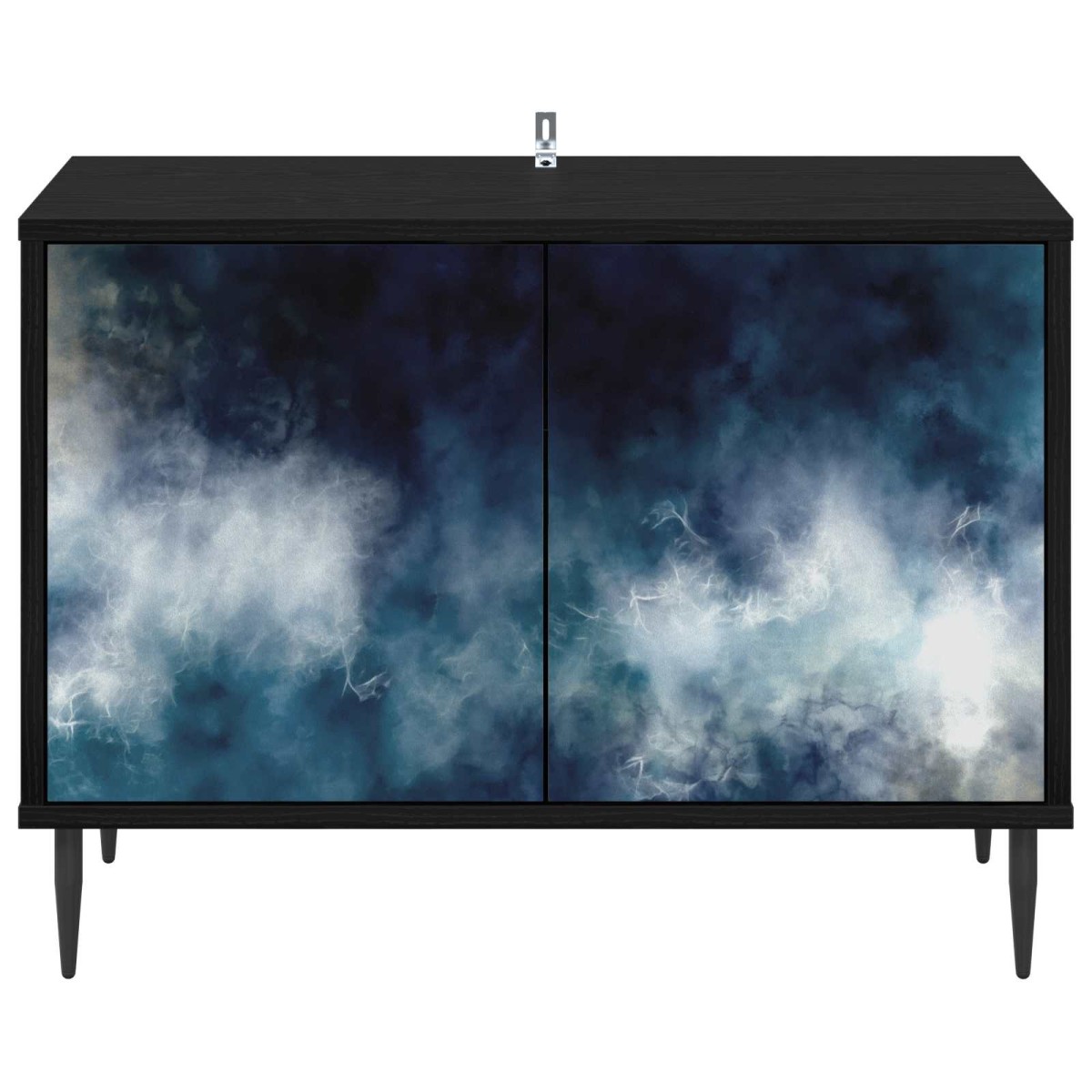vidaXL Ντουλάπι TV RAALTE 69 x 33 x 50,5 εκ. Μαύρη Δρυς