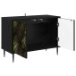 vidaXL Ντουλάπι TV ELBURG 69 x 33 x 50,5 εκ. Μαύρη Δρυς