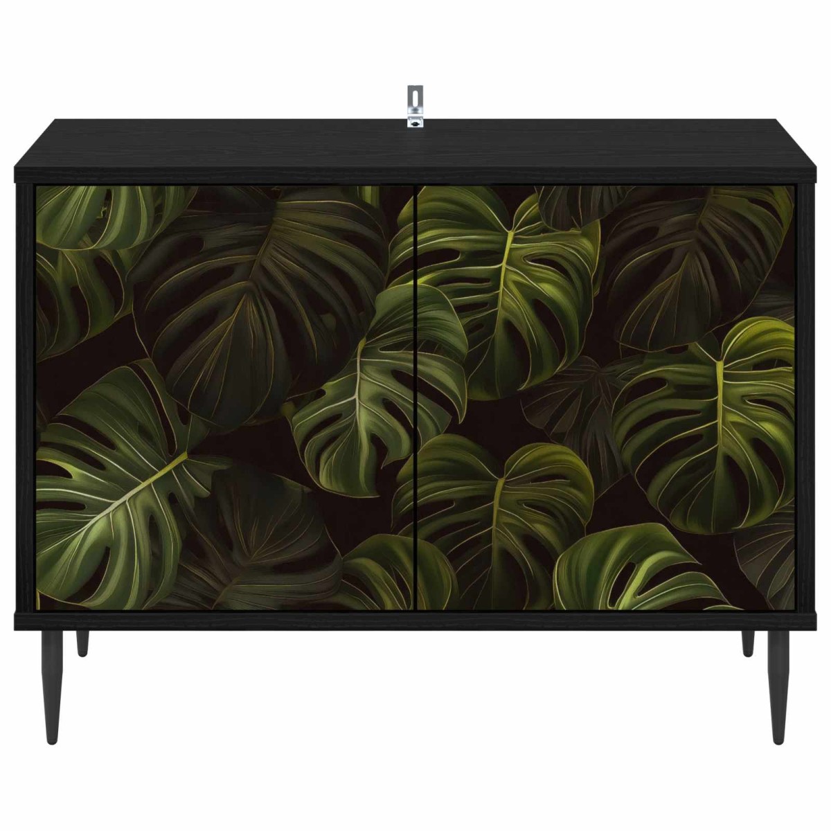 vidaXL Ντουλάπι TV ELBURG 69 x 33 x 50,5 εκ. Μαύρη Δρυς