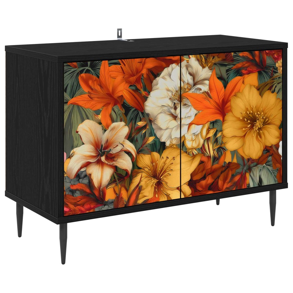 vidaXL Ντουλάπι TV GENNEP 69 x 33 x 50,5 εκ. Μαύρη Δρυς
