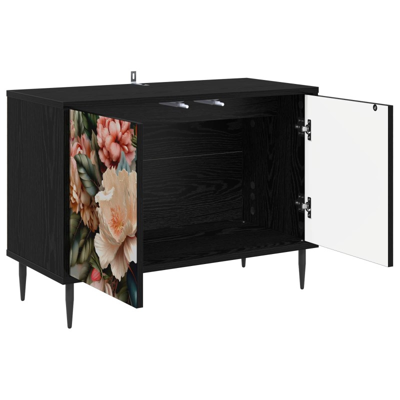 vidaXL Ντουλάπι TV BORNE 69 x 33 x 50,5 εκ. Μαύρη Δρυς