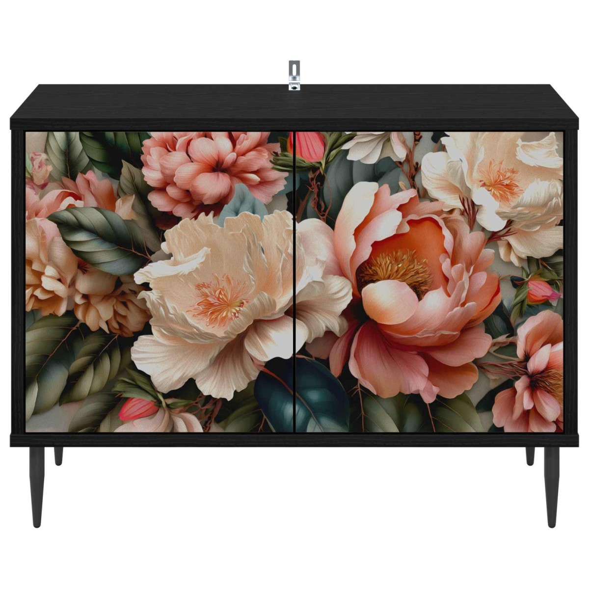 vidaXL Ντουλάπι TV BORNE 69 x 33 x 50,5 εκ. Μαύρη Δρυς